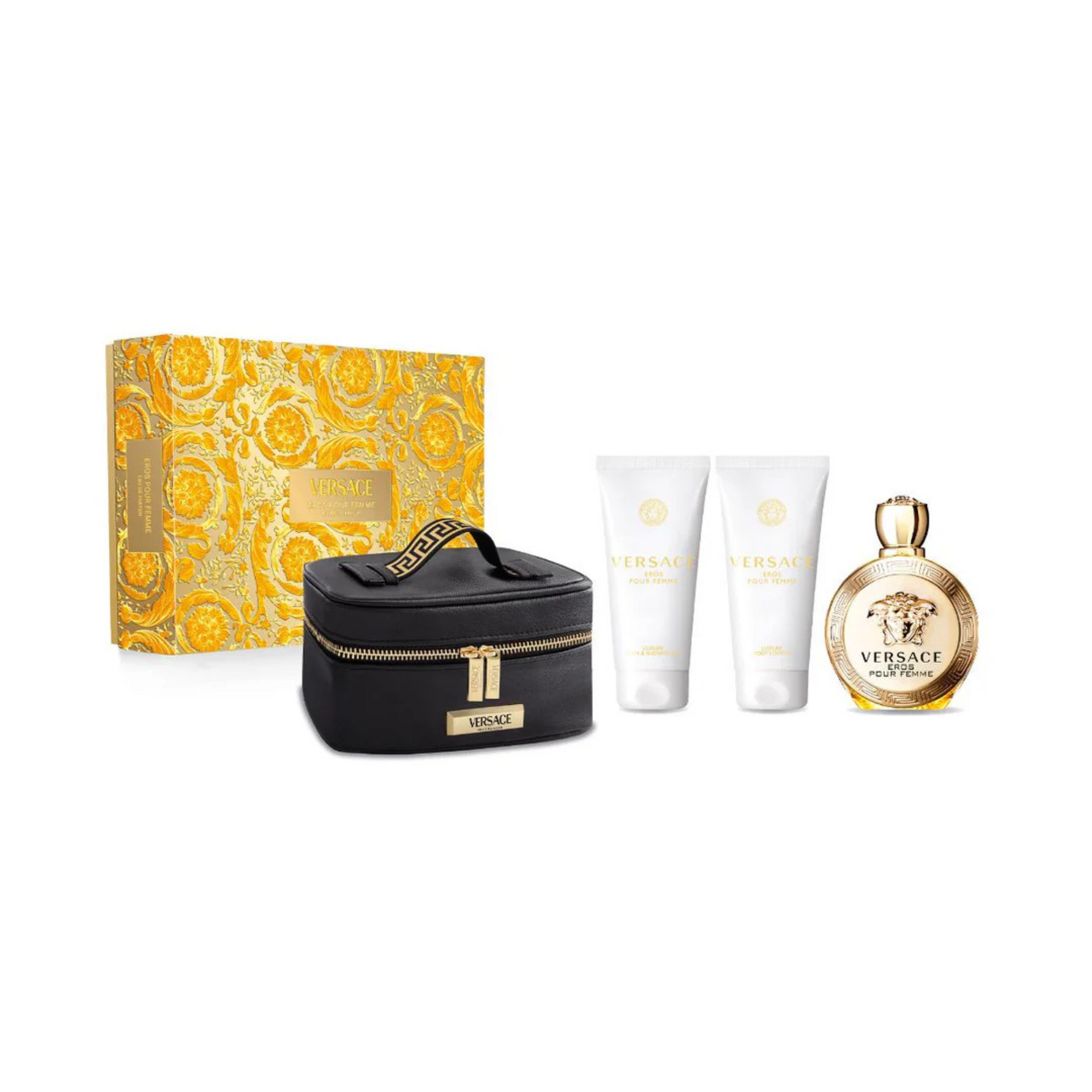 Versace Eros Pour Femme 4 PCS Gift Set Ladies Fragrance