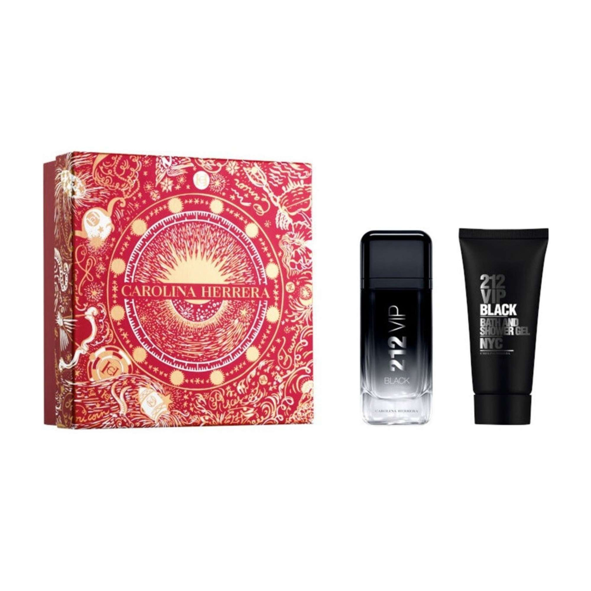 Carolina Herrera 212 VIP Black Gift Set Mens