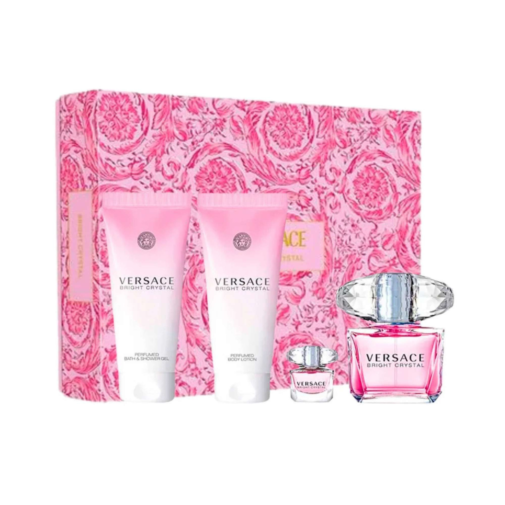 【 新品未使用 VERSACE Bright Crystal ギフトセット 】 Versace Bright Crystal 4 PCS Gift Set For Ladies