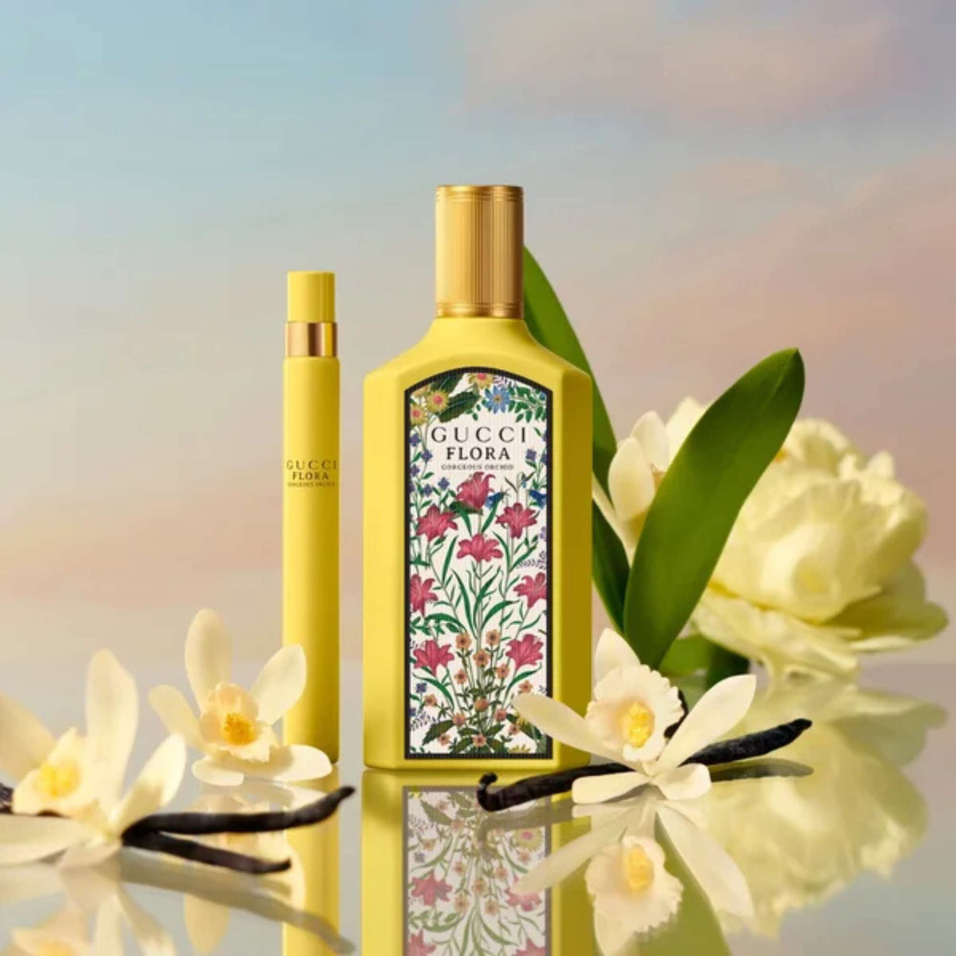 GUCCI FLORAGORGEOUSGARDENIA3点セット Gucci Flora Gorgeous Gardenia Eau De Parfum 3-Pcs Set / New