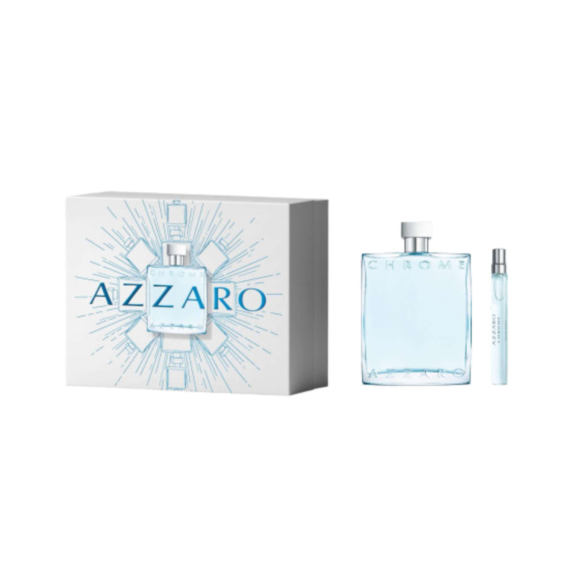 Azzaro Chrome 2 Piece Gift Set For Mens