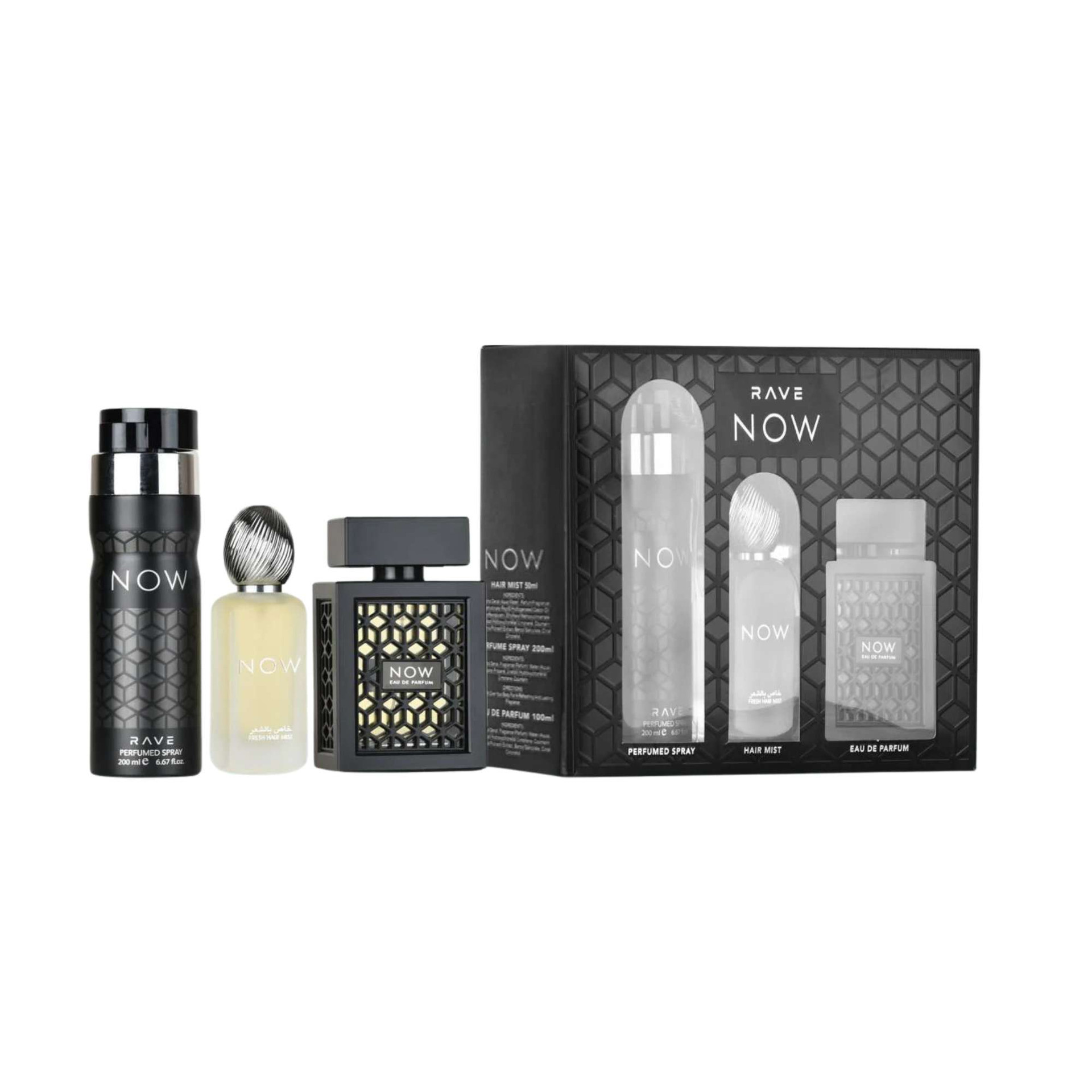 Lattafa Rave Now 3 PCS Gift Set for Unisex