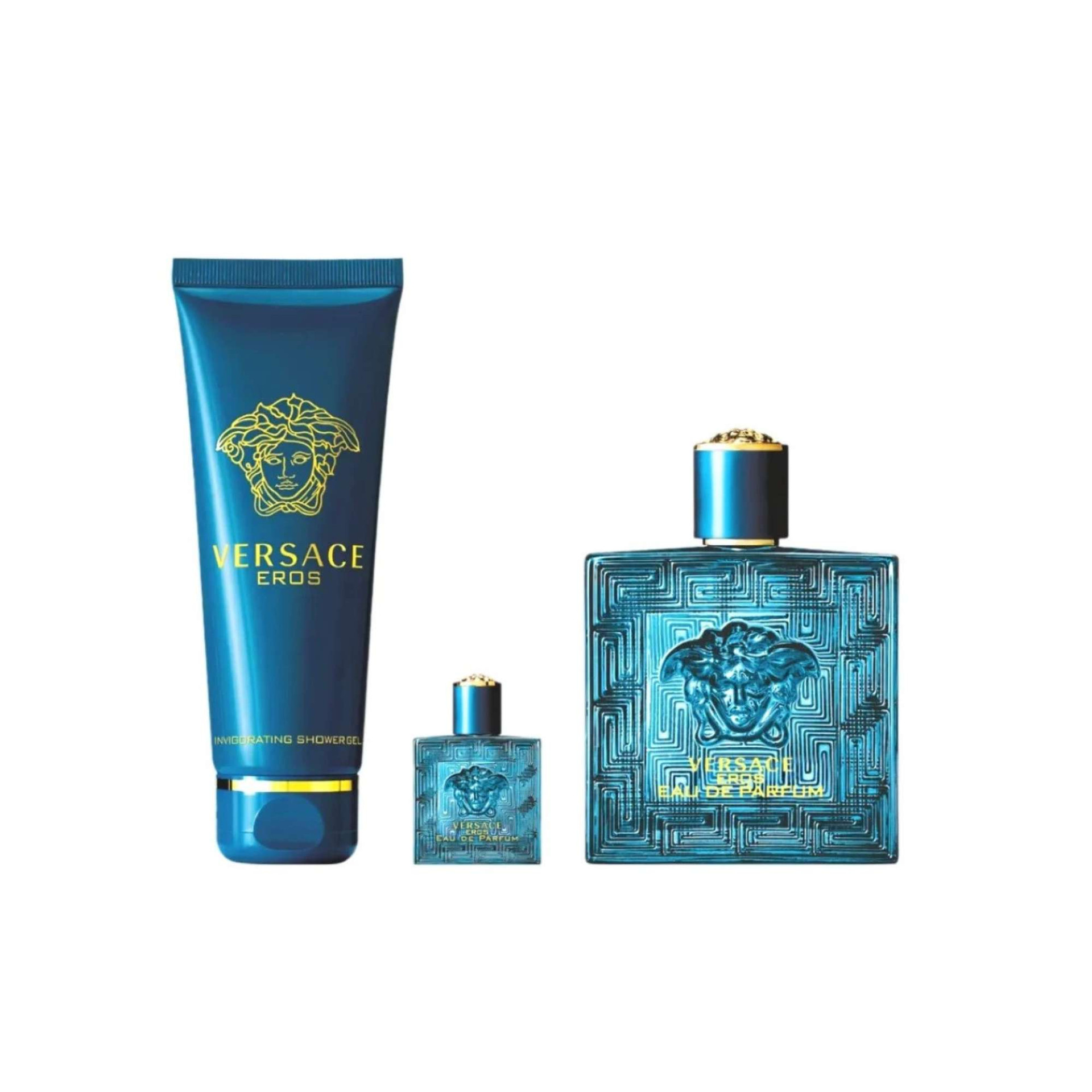 Versace Eros Parfum 3 PCS Gift Set for Men