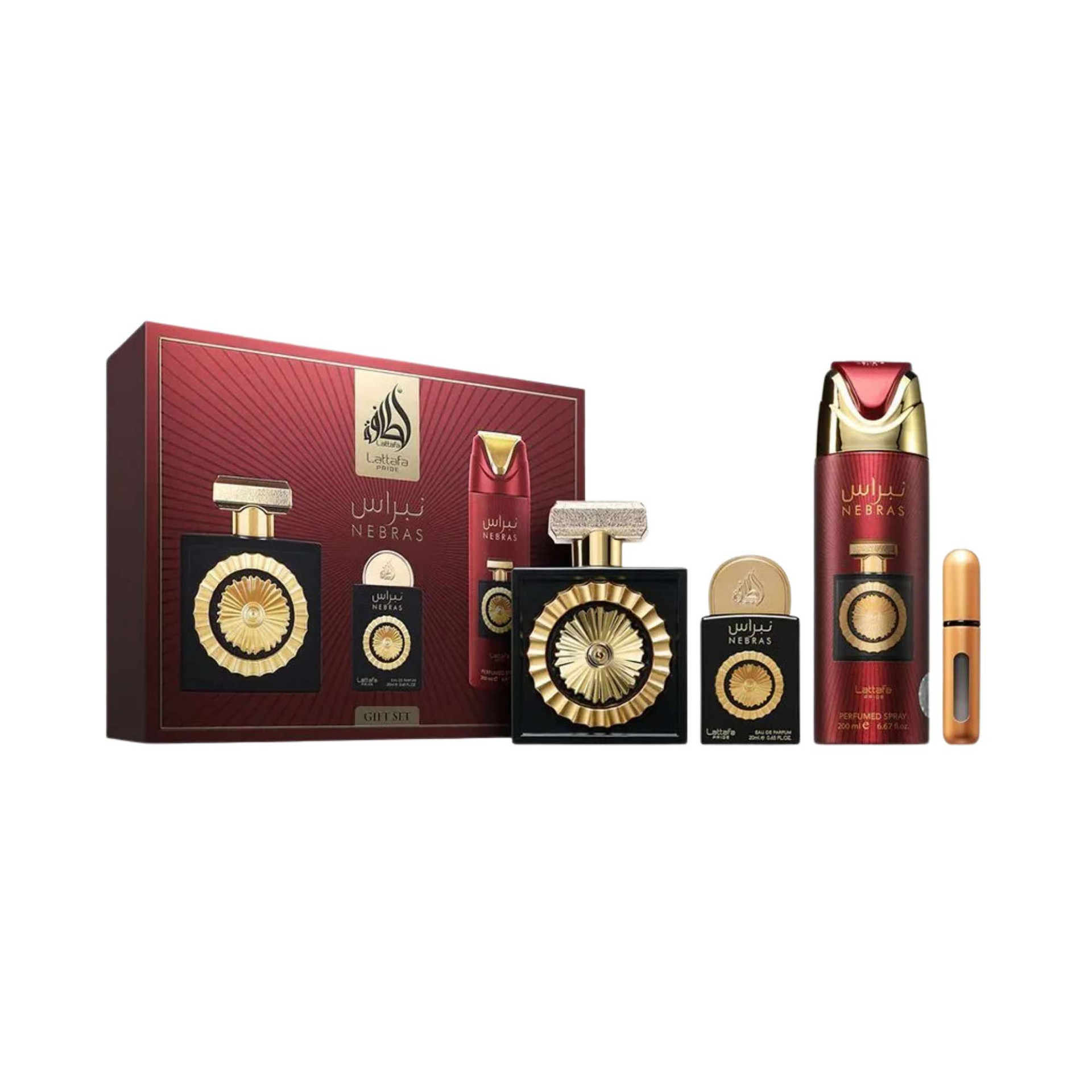 Lattafa Pride Nebras 3 PCS Gift Set for Unisex