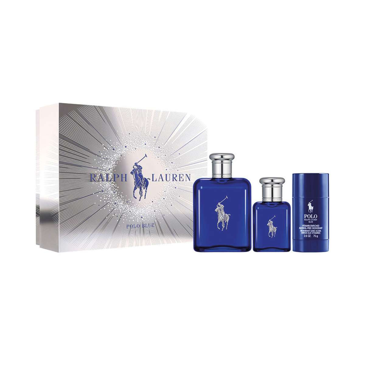 Ralph Lauren Polo Blue 3PCS Gift Set for Mens