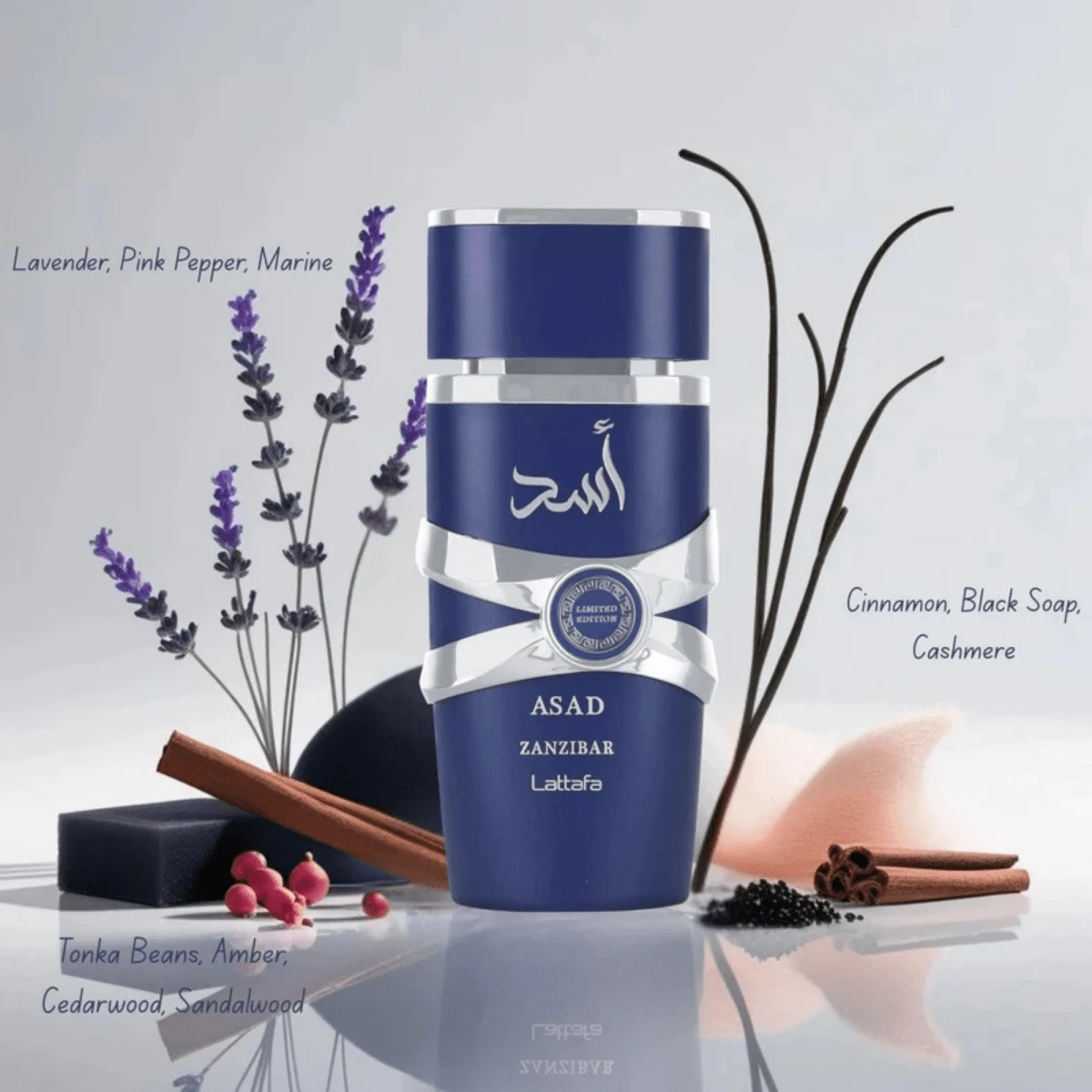Lattafa Asad Zanzibar Limited Edition Eau de Parfum 3.4 oz