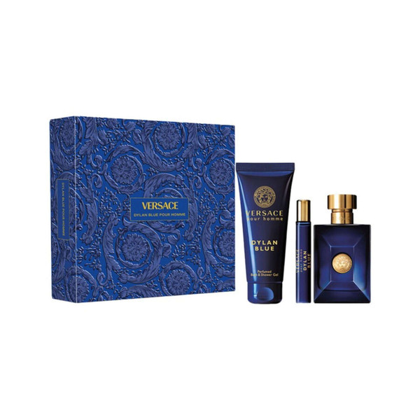 Versace Dylan Blue Pour Homme 3 PCS Gift Set Mens Fragrance