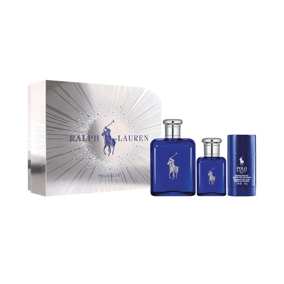 Ralph Lauren Polo Blue 3PCS Gift Set for Mens