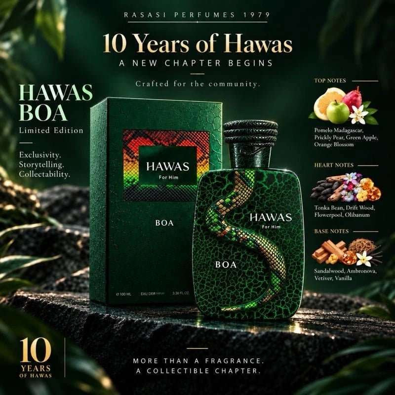Rasasi - Hawas BOA - Eau de Parfum - Fragrance - Mens 