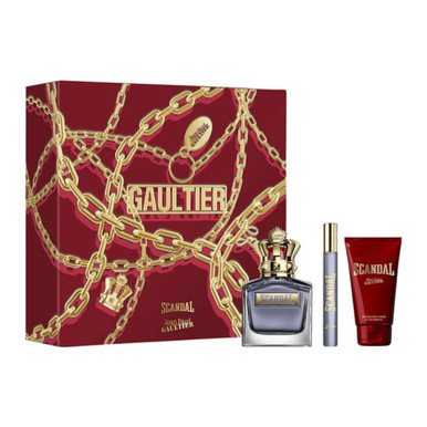 SCANDAL 香水 50ml & ボディローション 75ml セット Jean Paul Gaultier Scandal 3 PCS Gift Set For Mens