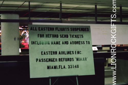 Eastern Air Lines | "Flights Suspended" | Photo