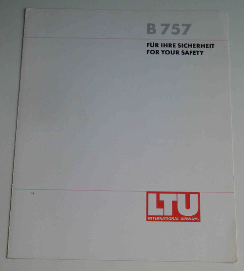 LTU Int'l Airways | B757 | Safety Card LTU Int'l Airways | B757 | Safety Card