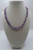 Vintage Costume Jewelry "Crystal" Acrylic 18" Necklace | Purple