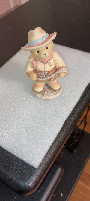 CHERISHED TEDDIES-FIGURINE-ROY-COWBOY WITH ROPE