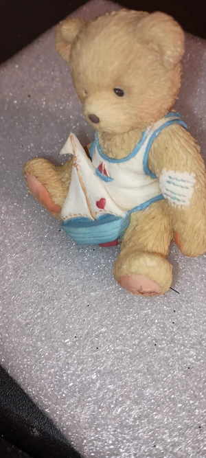 CHERISHED TEDDIES BEAR OF THE MONTH FIGURINE-AUGUST