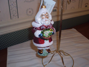 POSSIBLE DREAMS 2008-GLASS ORNAMENT-PEACE ON EARTH-NEW CONDITION