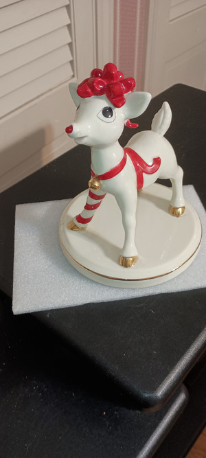 LENOX- RUDOLPH T.V CLASSIC -50TH ANNIVERSARY PIECE-LIGHTS UP!