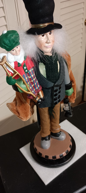 KURT ADLER-2023 HOLLYWOOD NUTCRACKER-BOB CRATCHIT & TINY TIM-NEW IN BOX