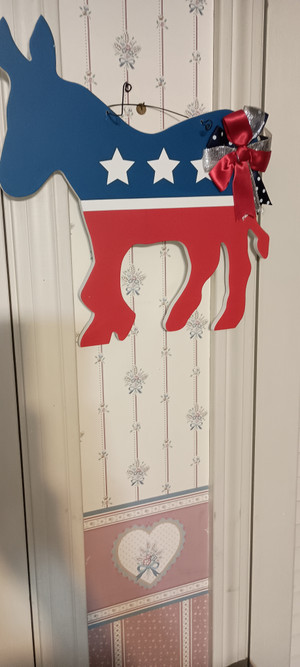 GALLERIE 11-PATRIOTIC-DEMOCRATIC DONKEY WALL ART-2023-NEW