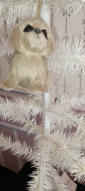 KURT ADLER- PLUSH GOLDEN RETRIEVER ORNAMENT-NEW