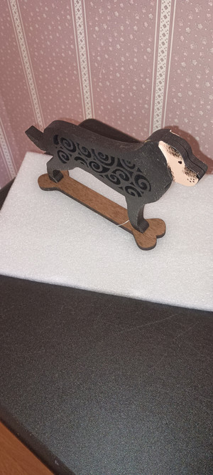 DEPT. 56 FLOURISH ROTTWIELER LASER CUT DECOR FIGURE-NEW