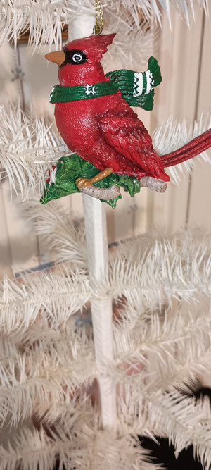 KURT ADLER- 2018 WOODLAND CARDINAL ORNAMENT-NEW CONDITION
