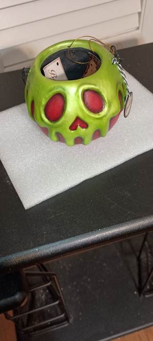 BETHANY LOWE-HALLOWEEN-2024 SMALL RED APPLE WITH GREEN POISON BUCKET-NEW