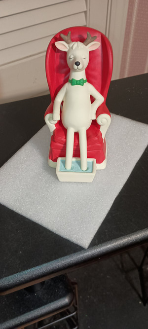 DEPT. 56=SNOWBABY FIGURINE-SANTA'S REINDEER-R&R-NEW IN BOX.