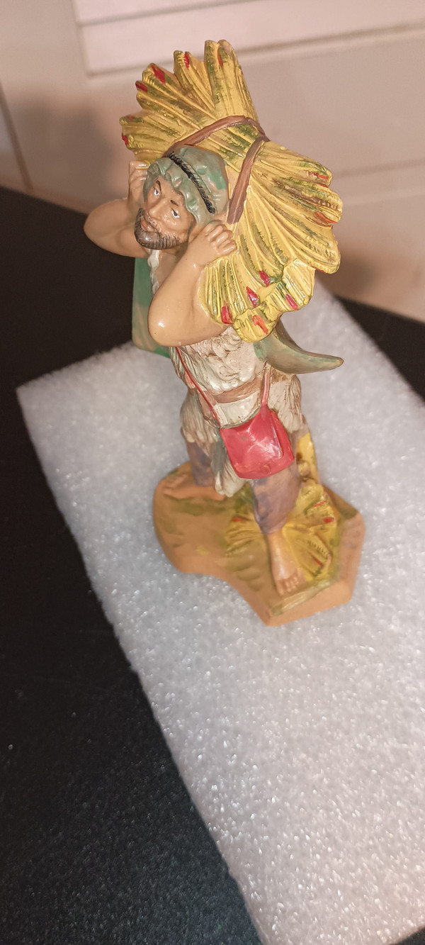 FONTANINI 5" VILLAGE COLLECTION FIGURINE- JOHN -FARMER-NEW IN BOX