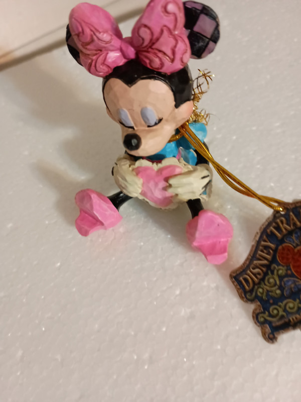 DISNEY TRADITIONS-JIM SHORE MINI MINNIE MOUSE WITH HEART FIGURINE-NEW IN BOX