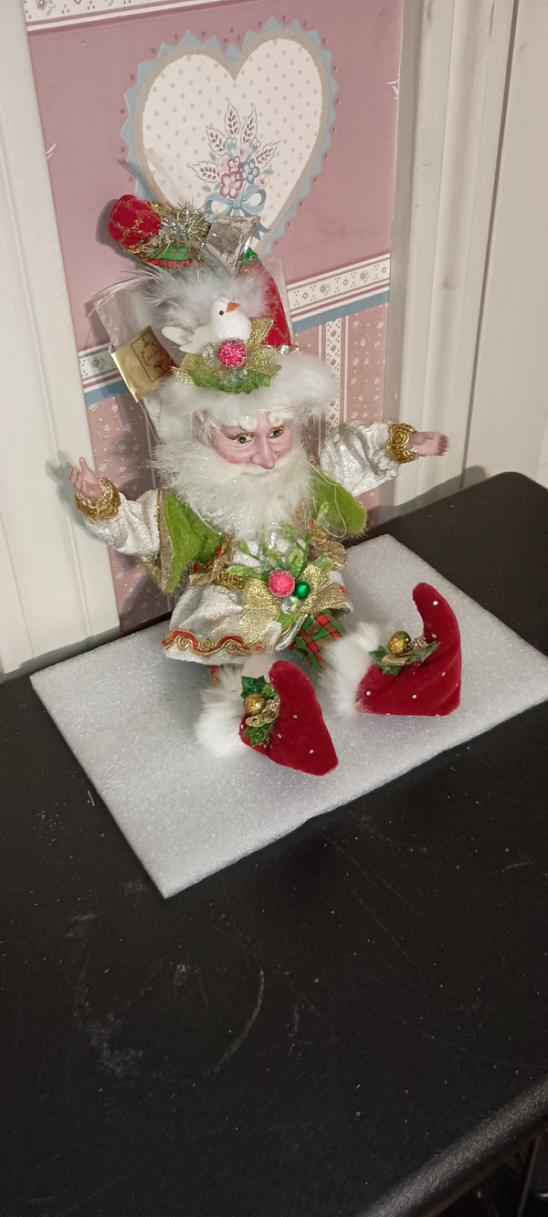 MARK ROBERTS 2018-SMALL 11"H DECK THE HALLS FAIRY-NEW IN BOX
