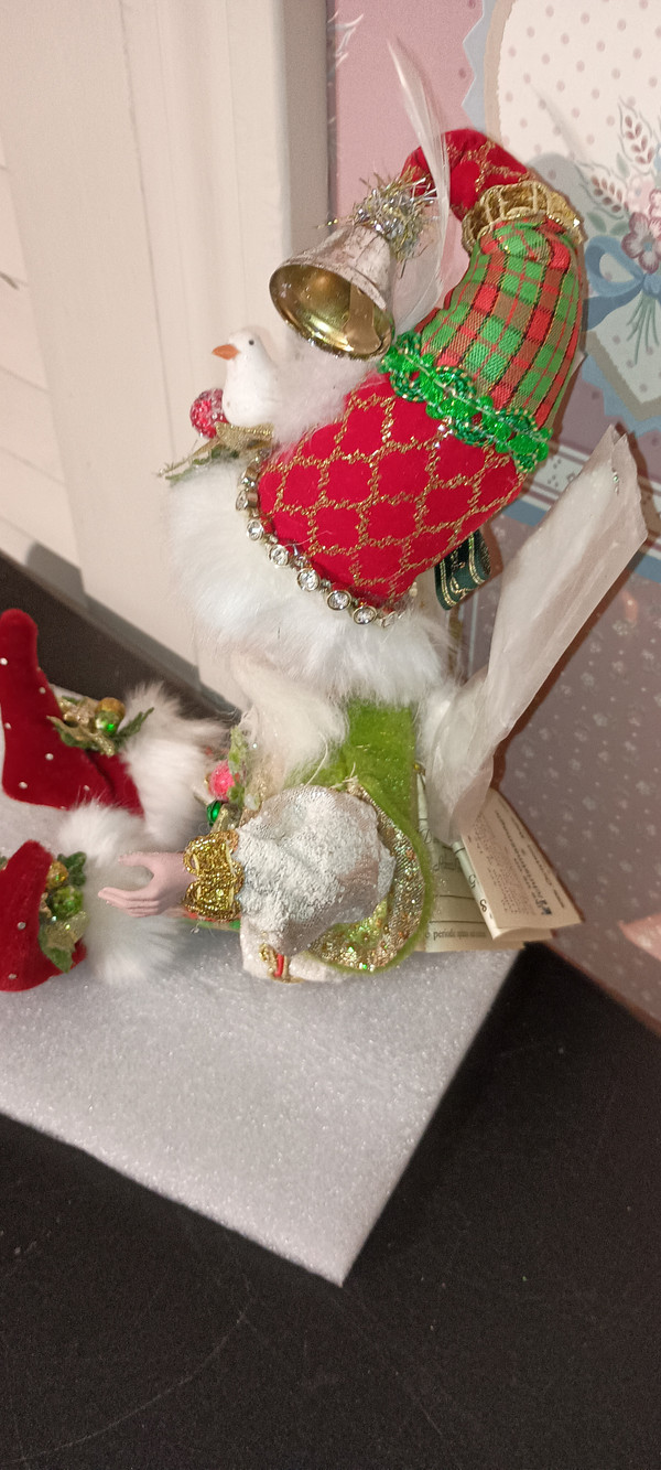 MARK ROBERTS 2018-SMALL 11"H DECK THE HALLS FAIRY-NEW IN BOX