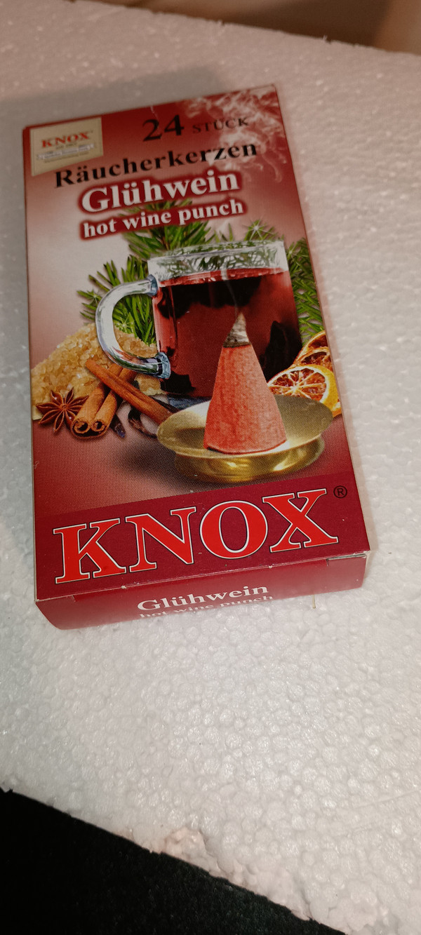KNOX FRAGRANCE INCENSE CONES-HOT WINE PUNCH-NEW IN BOX