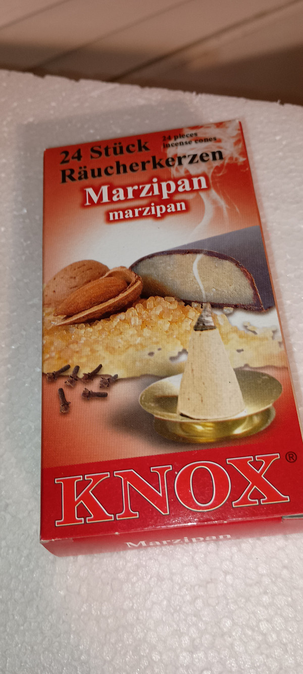 KNOX FRAGRANCE INCENSE CONES- MARZIPAN