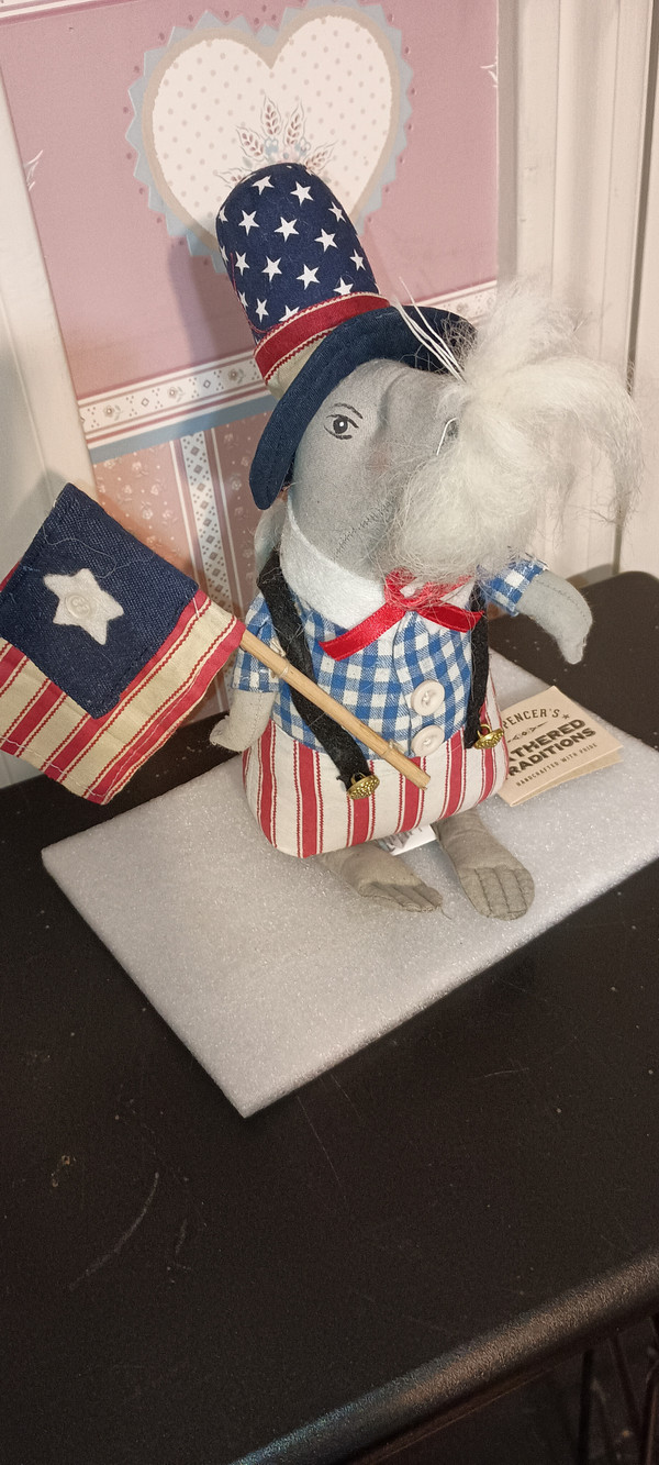 JOE SPENCER LINCOLN PATRIOTIC MOUSE-NEW