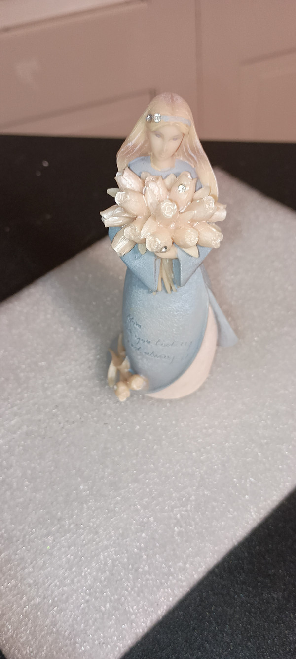 2018 FOUNDATIONS BY ENESCO 4"H MINI GIRL FIGURINE-MOTHER LOVE