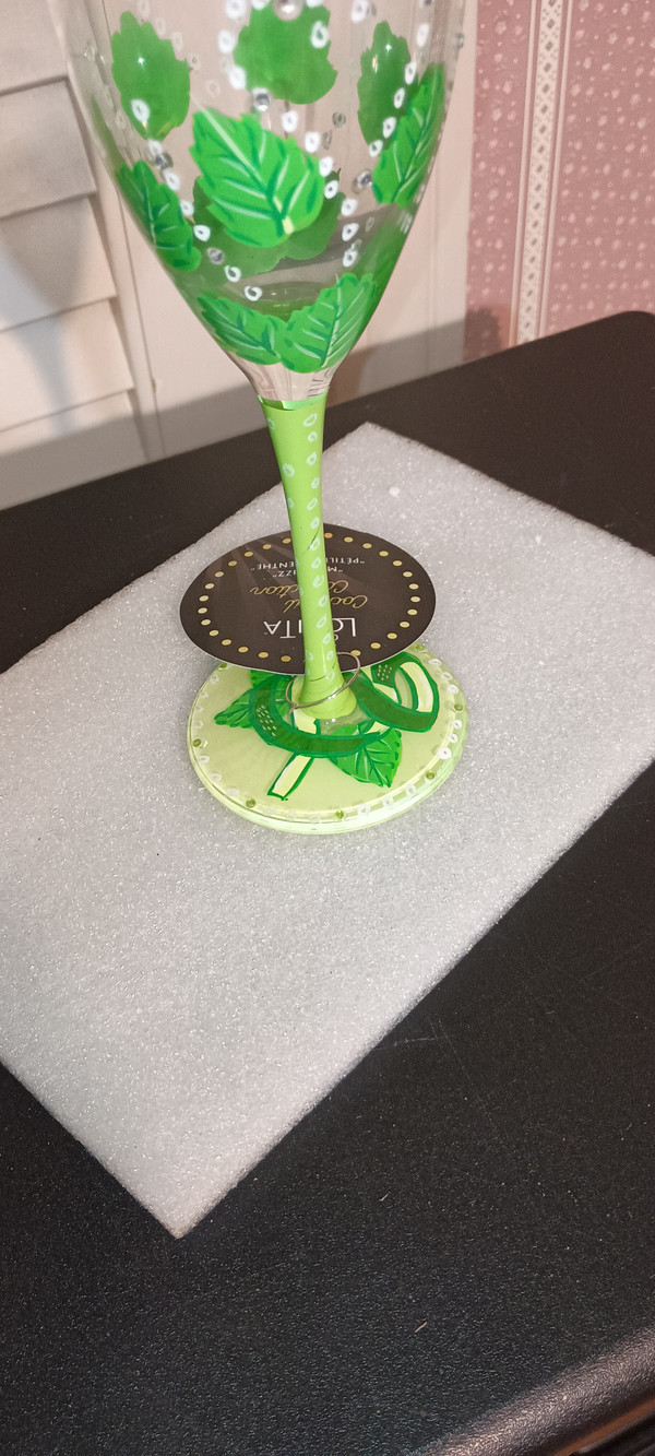 LOLITA BY ENESCO 2018 COCKTAIL GLASS-MINT FIZZ-NEW IN BOX