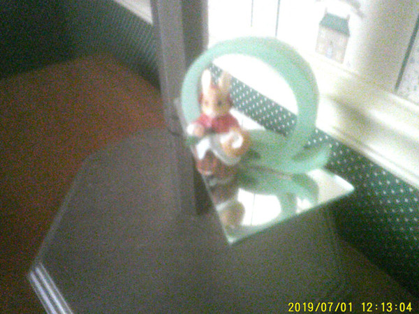 ENESCO=BEATRIX POTTER "Q" MRS. RABBIT LETTER FIGURINE-NEW IN BOX