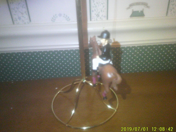 GALLERIE II-2020 LITTLE GIRL RIDER ORNAMENT-NEW