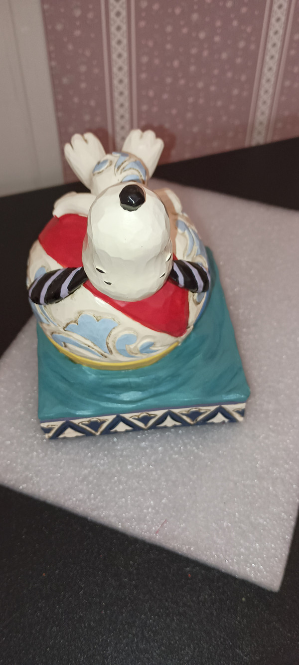 JIM SHORE/PEANUTS-SNOOPY ON BEACH BALL-NEW IN BOX