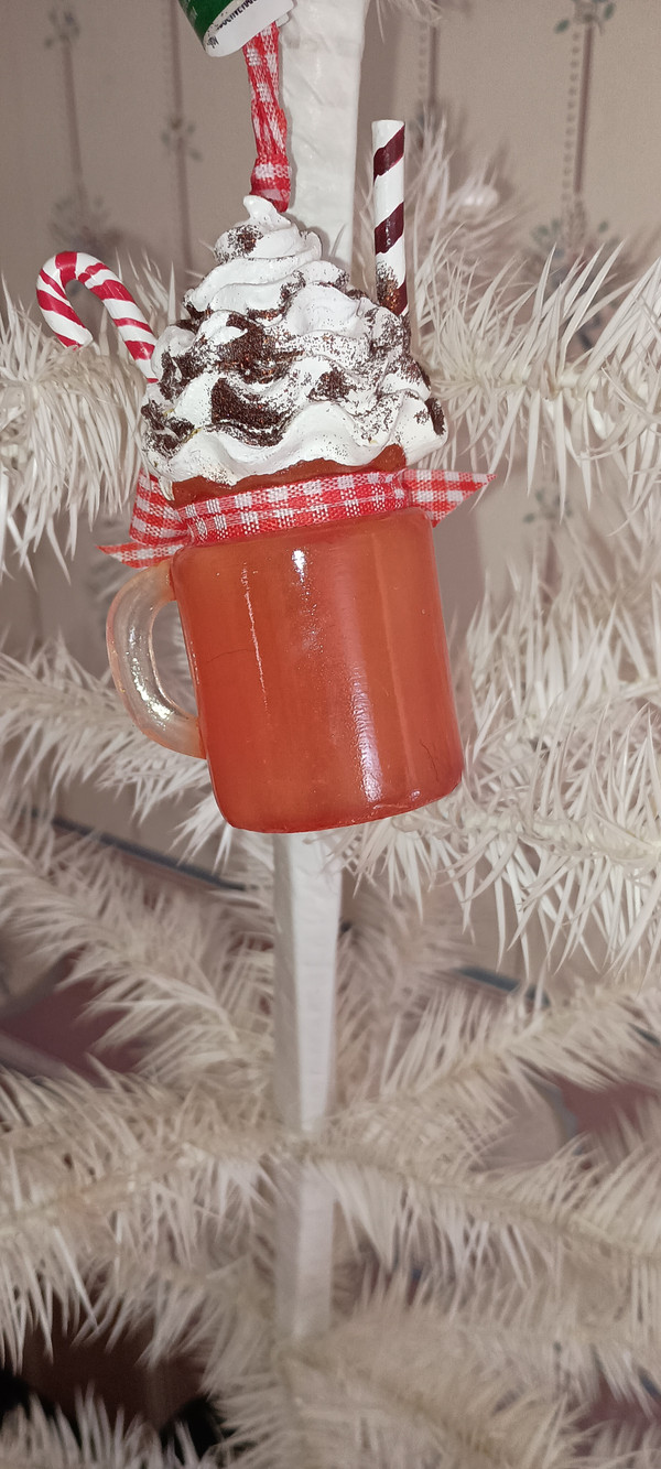2023-KURT ADLER PUMPKIN SPICE COFFEE ORNAMENT-PUMPKIN SPICE SEASON-NEW