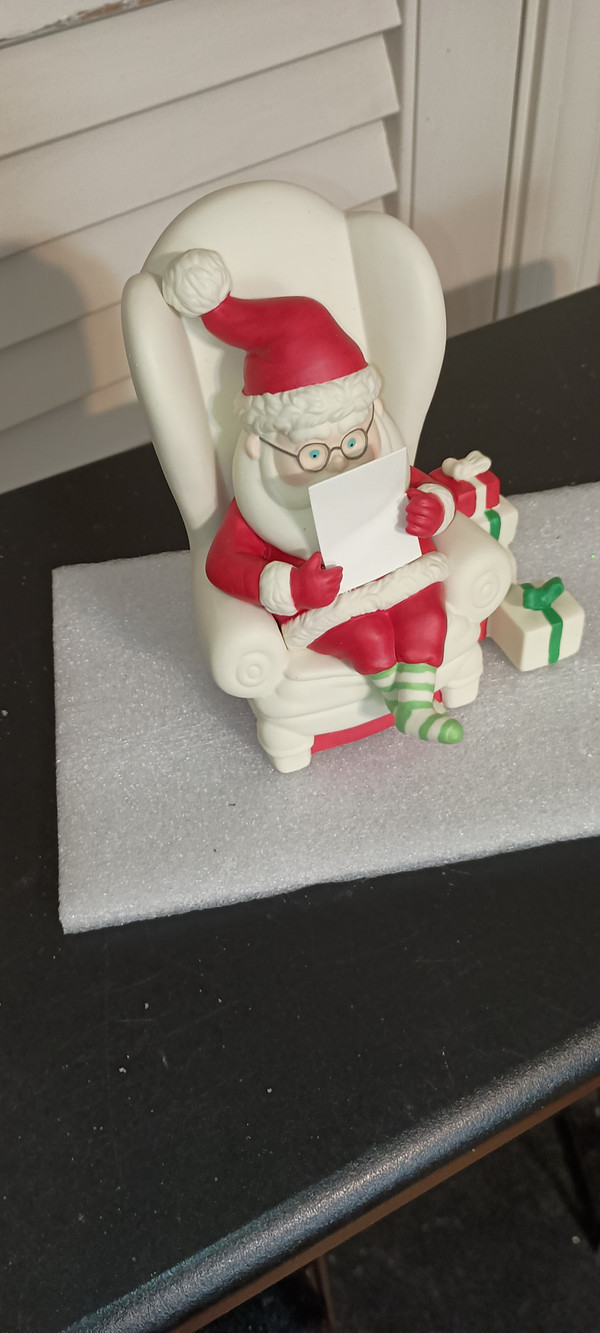 DEPT. 56- SNOWBABY-SANTA'S LIST=NEW IN BOX