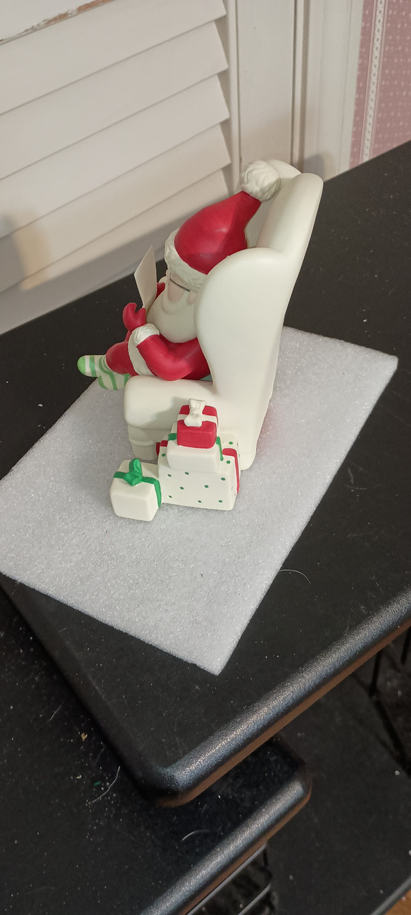 DEPT. 56- SNOWBABY-SANTA'S LIST=NEW IN BOX