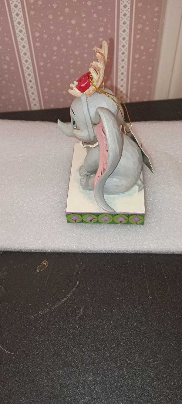 DISNEY TRADITIONS/JIM SHORE-DUMBO WITH REINDEER ANTLERS-NEW IN BOX