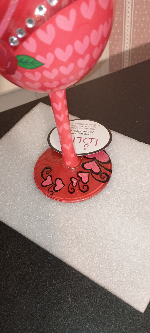 LOLITA WINE GLASS "SPECIAL PLACE"-2019-NEW IN BOX