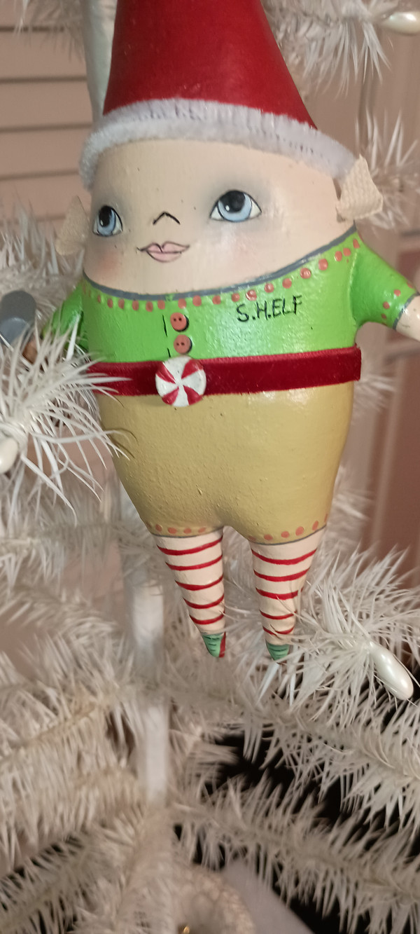 BETHANY LOWE- SANTA'S ELF ORNAMENT BY ROBIN SEEBER-NEW-2024