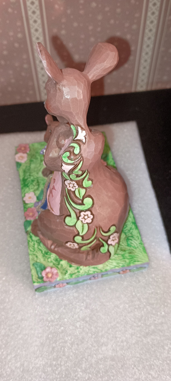 DISNEY TRADITIONS/JIM SHORE-2022-WINNIE THE POOH-ROO GIVING KANGA FLOWERS FIGURE-NEW IN BOX