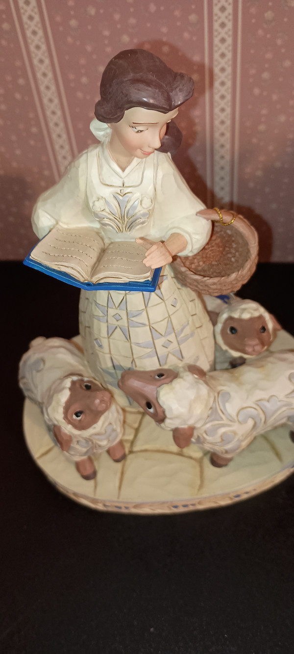 DISNEY TRADITIONS.JIM SHORE-2021-WHITE WOODLAND BELLE-NEW IN BOX.