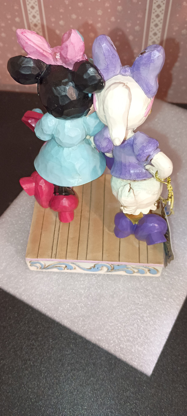 DISNEY TRADITIONS/JIM SHORE 2022-MINNIE & DAISY FASHIONISTAS FIGURINE-NEW IN BOX
