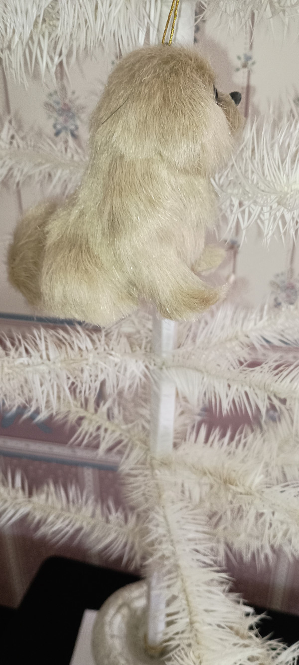 KURT ADLER- PLUSH GOLDEN RETRIEVER ORNAMENT-NEW